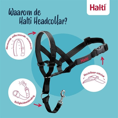The Company Of Animals Company Of Animals Halti Headcollar Zwart