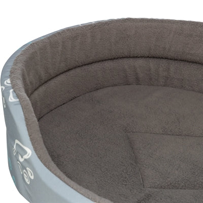 Trixie Hondenmand Jimmy Cotton Look Ovaal Lichtgrijs / Donkergrijs