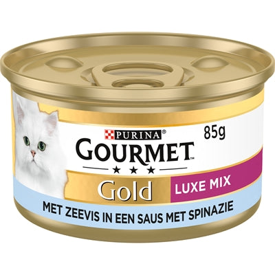 Gourmet Gold Luxe Mix Zeevis In Saus Met Spinazie