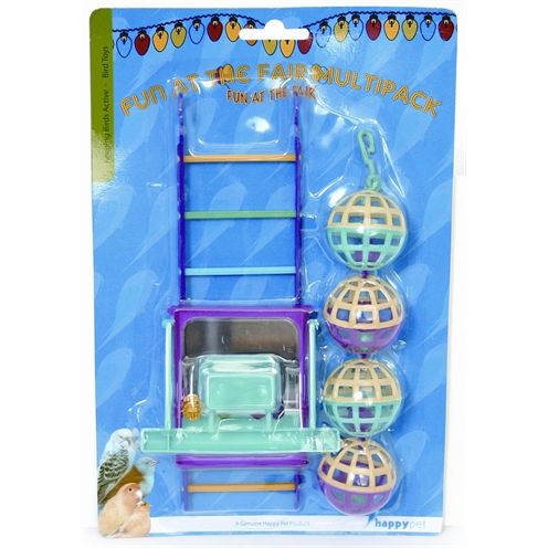 Happy Pet Bird Toy Mp Bal / Ladder / Perch